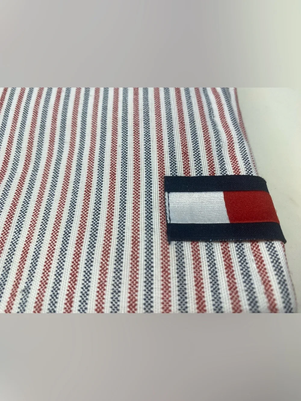 Tommy Hilfiger ❤️Fabric Shower Curtain Millerton stripe 72x72 New